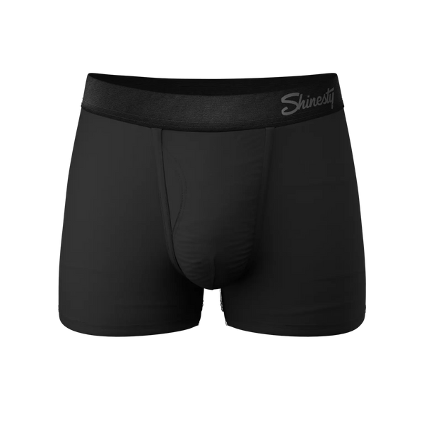 Men's Shinesty | Ball Hammock® Pouch Underwear With Fly | Threat Level Black