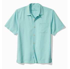 Men's Tommy Bahama | Coastal Breeze Check IslandZone® Camp |Aqua Aloha
