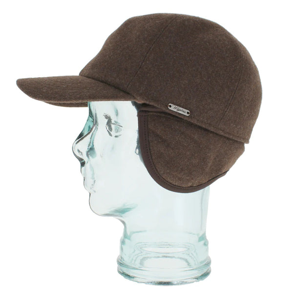Men's Wigens | Kent Six Panel Wool Baseball Cap | Brown