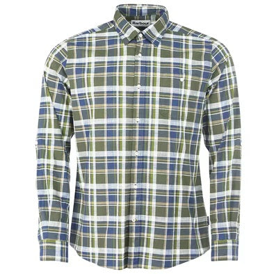 Men's Barbour | Wearside Tailored Shirt | Olive Flat