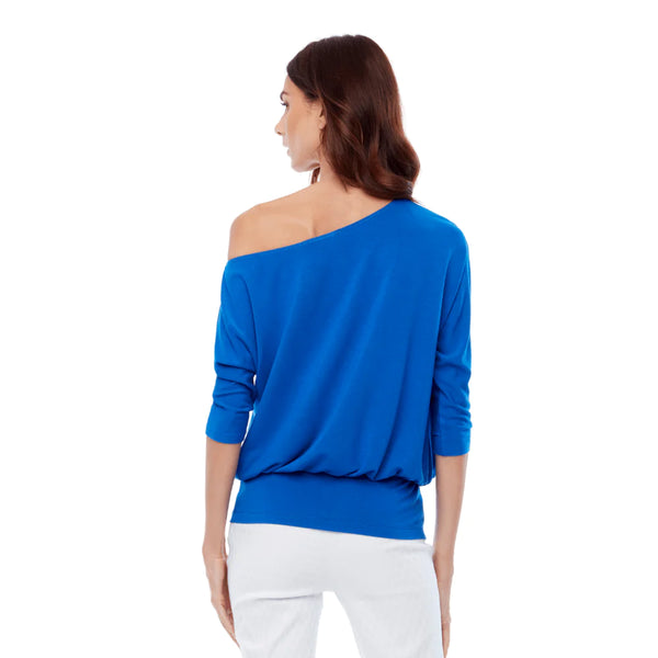 Women's Up! | Off Shoulder Flirty Top | Cobalt