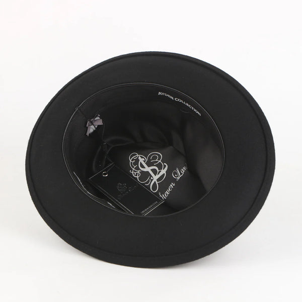 Men's Steve Land | The Ayden Fedora Felt Hat | Black