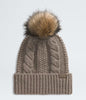 Women's The North Face | Oh Mega Fur Pom Beanie | Mocha Brown