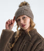 Women's The North Face | Oh Mega Fur Pom Beanie | Mocha Brown