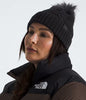 Women's The North Face | Oh Mega Fur Pom Beanie | Black