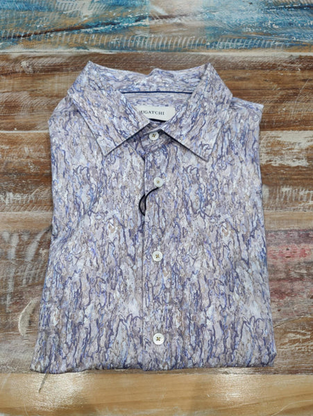 Men's Bugatchi | James Spread Collar OoohCotton Shirt | Sand