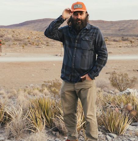 Men's Howler Bros | Harker's Flannel | Mega Plaid: Petrol