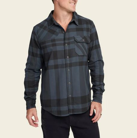Men's Howler Bros | Harker's Flannel | Mega Plaid: Petrol
