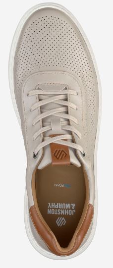 Men's Johnston & Murphy |  Anders Perforated Shoe | Beige