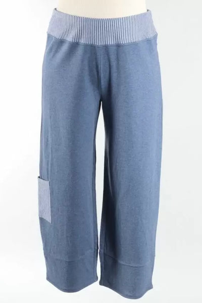 Women's Habitat | Mixed Stripe Arty Pant | Rain (Light Blue)