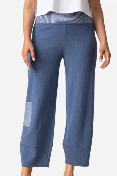 Women's Habitat | Mixed Stripe Arty Pant | Rain (Light Blue)