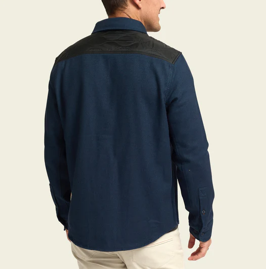 Men's Howler Bros | Quintana Quilted Flannel | Station Blue