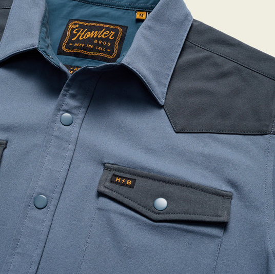 Men's Howler Bros | Stockman Stretch Snapshirt | Mirage Blue