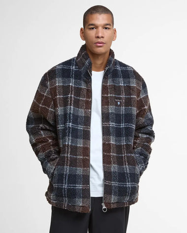 Men's Barbour | Tartan Sherpa Fleece | Midnight