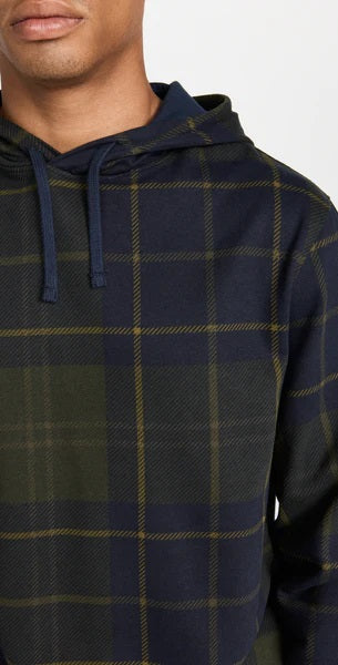 Men's Barbour | Syston Popover Hoodie | Olive Detail