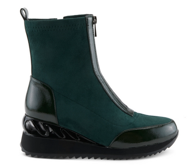 Azura Forest Green Beaniecool Boot from the side