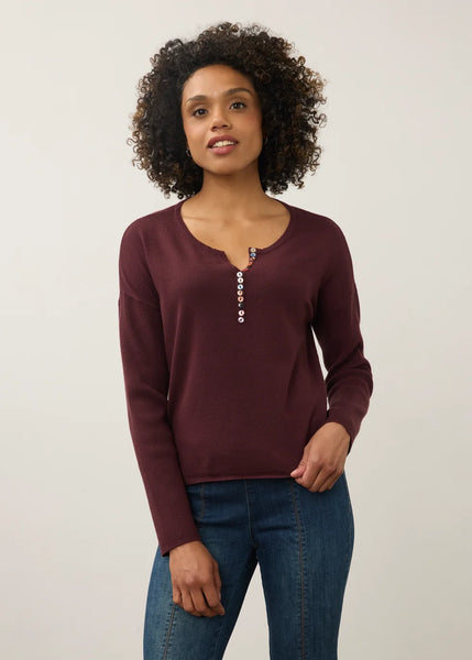 Women's French Dressing | Colorful Sweater | Fig