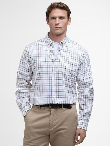 Men's Barbour | Caswell Tattersall Regular Fit Shirt | Navy