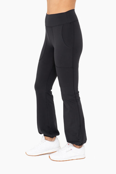 Women's Mono B | Venice Bubble Hem Leggings | Black