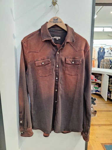 Men's Teleria Zed | Denim Snap Shirt | Rusty