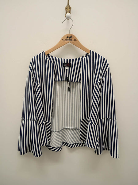 Women's Zoe & Claire | Short Blazer | Navy/White