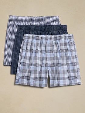 Men's Calvin Klein | 3-Pack Traditional Boxers| Blue Multi