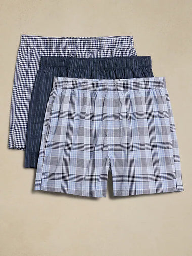 Men's Calvin Klein | 3-Pack Traditional Boxers| Blue Multi