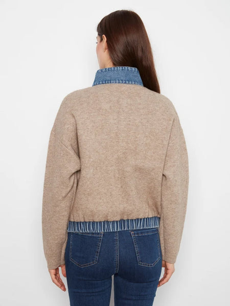 Women's Charlie B | Zipped Sweater Jacket | Heather Sable