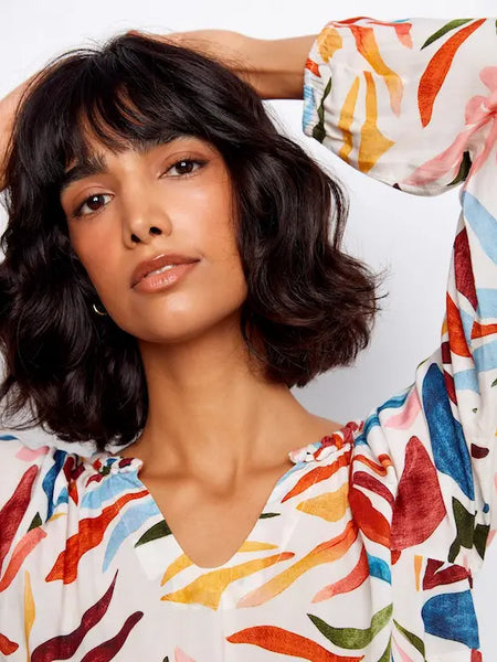 Women's Charlie B | Printed Popover Blouse | Solstice