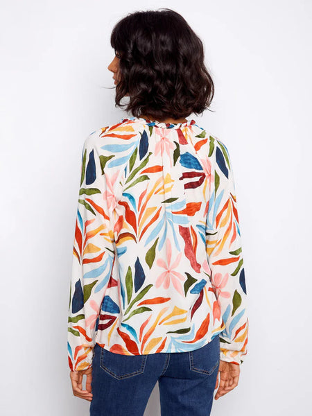 Women's Charlie B | Printed Popover Blouse | Solstice