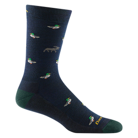 Men's Darn Tough | Vermont Duck Duck Moose Crew Lightweight with Cushion | Eclipse