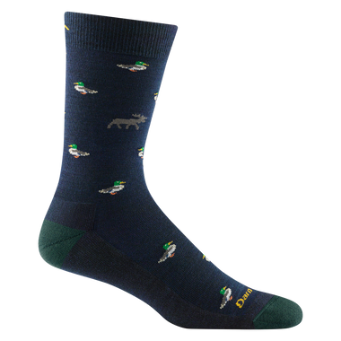 Men's Darn Tough | Vermont Duck Duck Moose Crew Lightweight with Cushion | Eclipse