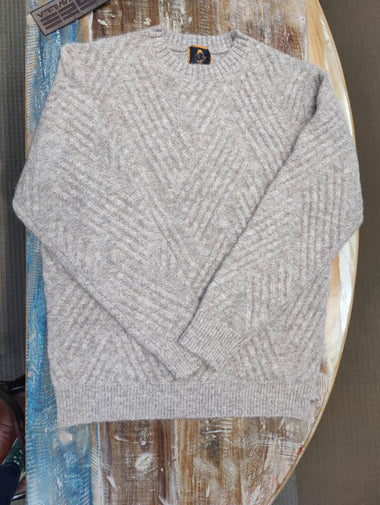 Men's Cigar Sweater | Soft Fuzzy Sweater | Sand
