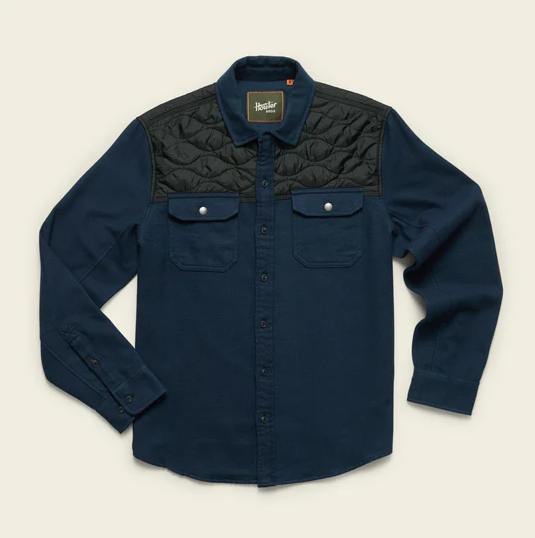 Men's Howler Bros | Quintana Quilted Flannel | Station Blue
