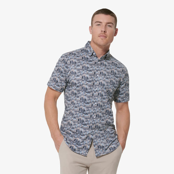 Men's Mizzen + Main | Leeward Short Sleeve | Tea Rose Geo Print