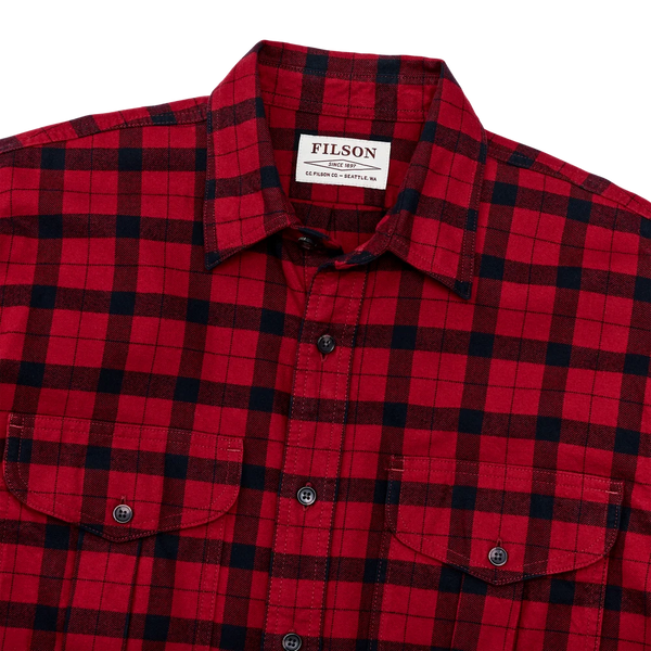 Men's Filson | Alaskan Guide Shirt | Red Black Plaid
