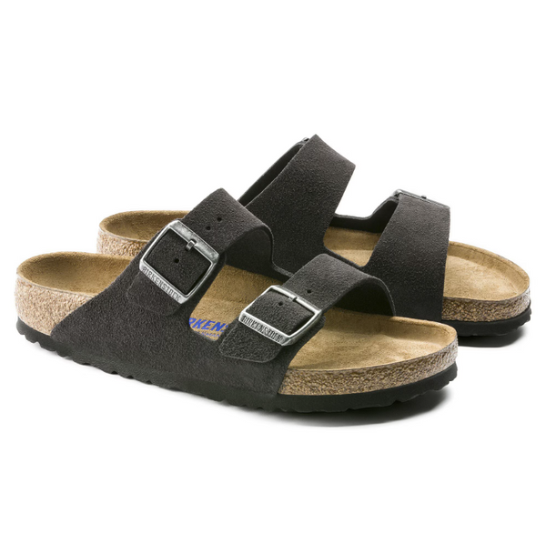Men's Birkenstock | Arizona Soft Footbed Suede Leather | Velvet Gray