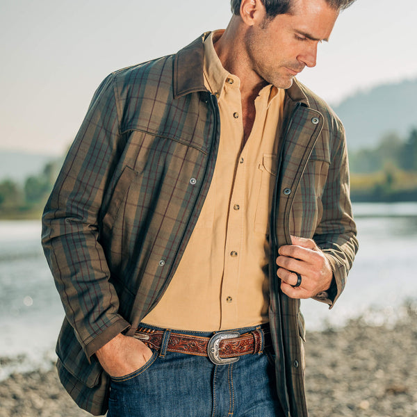 Men's Madison Creek | Explorer Jacket | Olive Plaid
