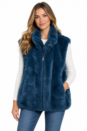 Renua Blue  Faux 
Fur Vest