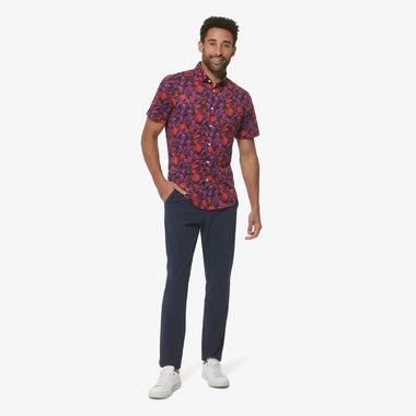 Men's Mizzen + Main | Halyard Short Sleeve | Hibiscus Palm Print