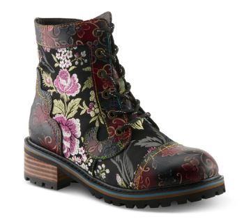 Women's L'Artiste | Fantastic Lace-Up Boot | Black Multi