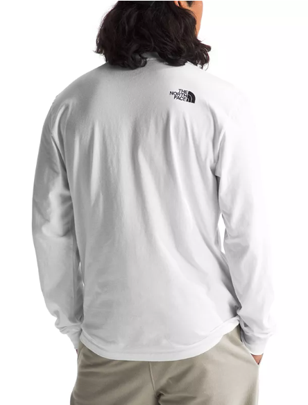 Men's The North Face | Long Sleeve Crewneck Varsity Graphic T-Shirt | White