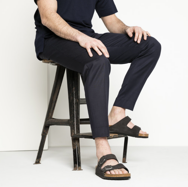 Men's Birkenstock | Arizona Soft Footbed Suede Leather | Velvet Gray