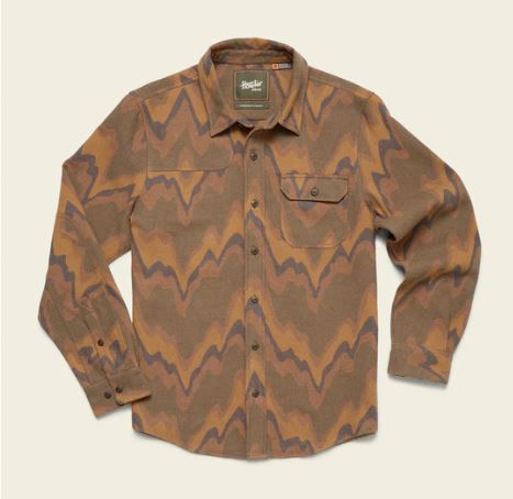 Men's Howler Bros | Harker's Flannel | Sediment Jacquard : Camel