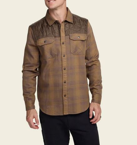 Men's Howler Bros | Quintana Quilted Flannel | Swamp