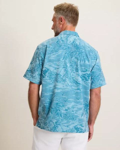 Men's Tommy Bahama | Costa Wave Starboard Stripe Hoodie | Saxony Blue