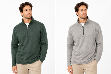 Men's Tommy Bahama | Flipview Half Zip Reversible Sweatshirt | Juniper