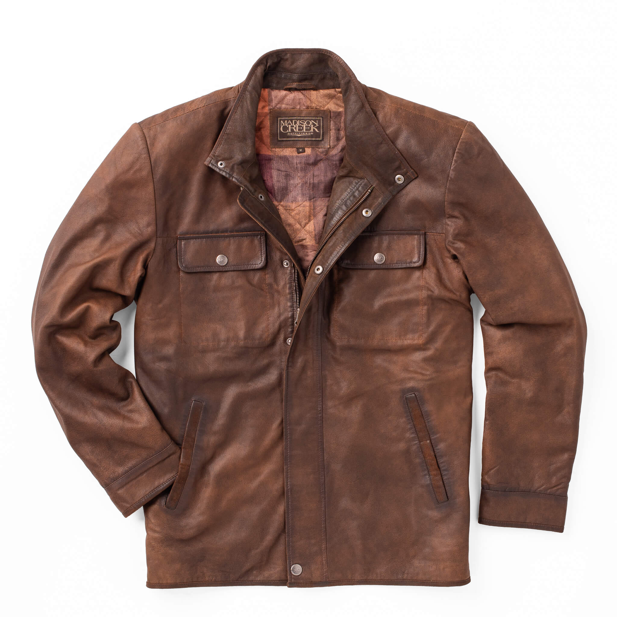 Men's Madison Creek | Frisco Leather Jacket | Tobacco XL / Tobacco Men's Madison Creek | Frisco Leather Jacket | Tobacco XL / Tobacco