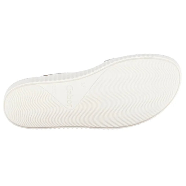 Women's Gabor Shoes | Caruso 3 Strap Platform Sandal | Beige Metallic