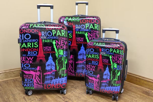Women's Keymer | 3 Piece Luggage Set | Eiffel Tower